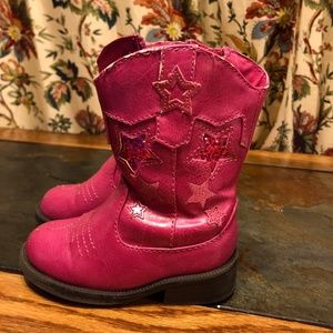Pink cowgirl boots